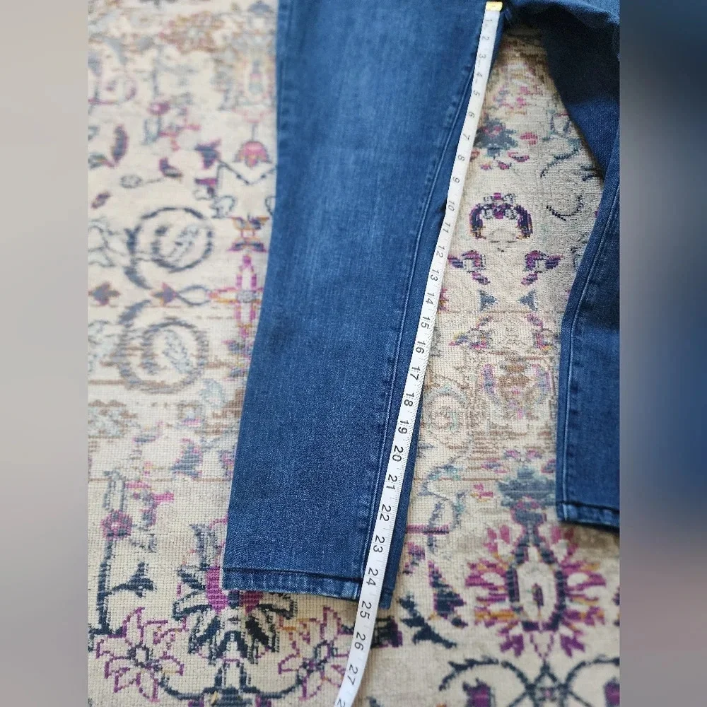 Ann Taylor Factor Denim Skinny Medium Denim Jeans Pants, sz 6